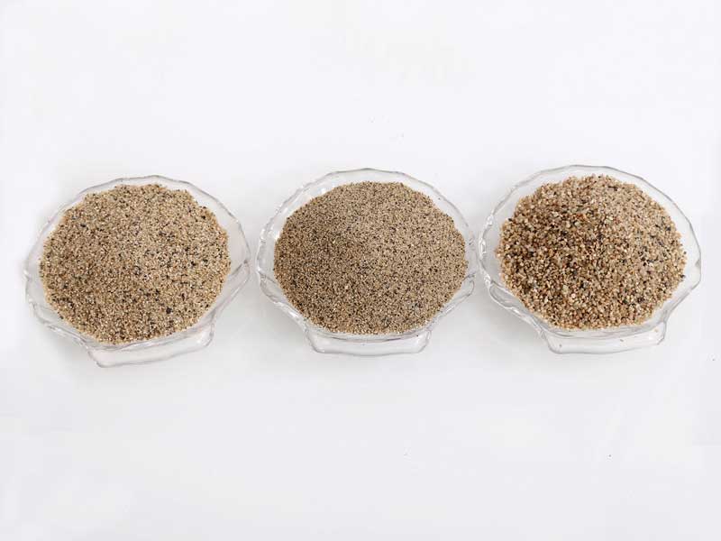 粗砂、中砂、細砂