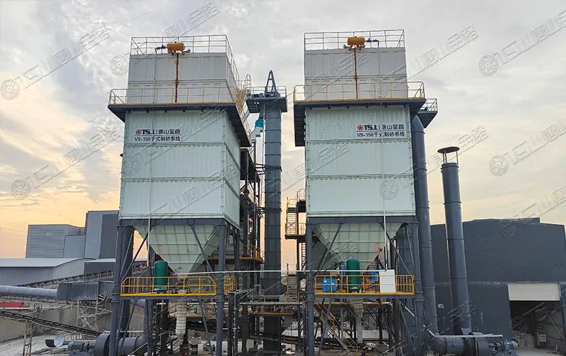 新項目投產(chǎn)！浙江寧波水洗改干法項目制砂樓調(diào)試出砂